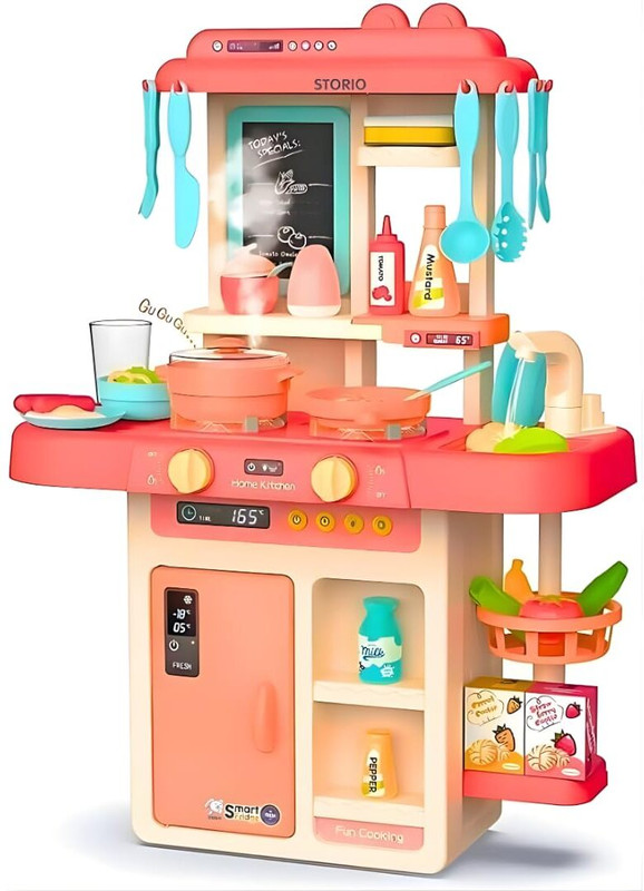 ZYCRONIX Big & Realistic Kitchen Playset for Kids | Big Cooking Set With Light and Sound