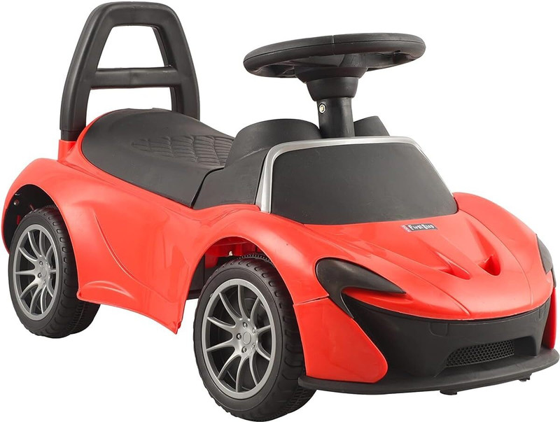 JoyRide DRIFT Car with Music & LED Light, Rideon with Backrest Seat Storage 1 to 3 Years(Red)