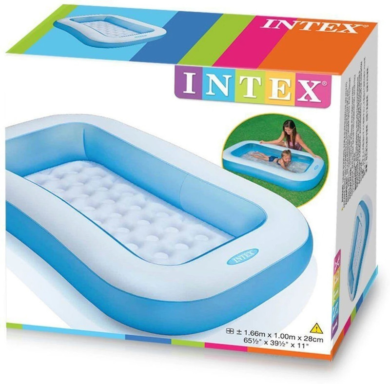 INTEX R.POOL - 3 Mini Frame Pool Inflatable Swimming Pool (Multicolor)(Multicolor)