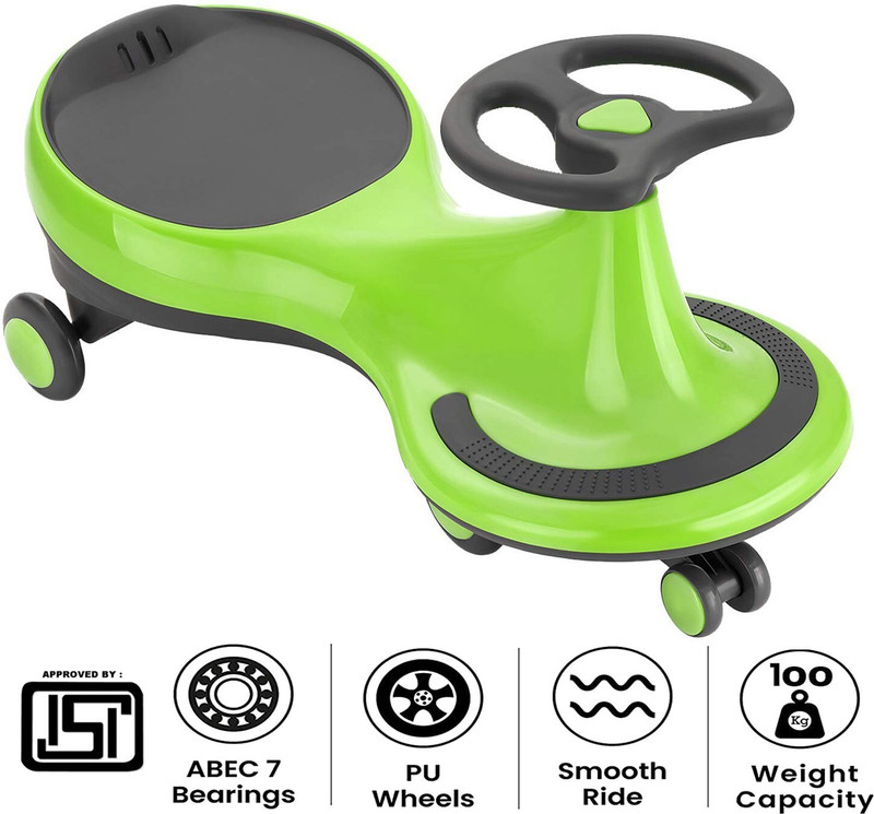 Pandaoriginals PLASMA Non electric Magic Car Rideons & Wagons Non Battery Operated Ride On(Black, Yellow)