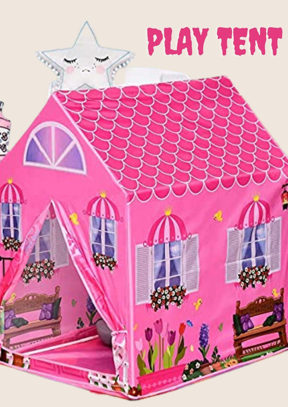 I KHODAL ENTERPRISESS pink play doll house tent for kids(Pink)