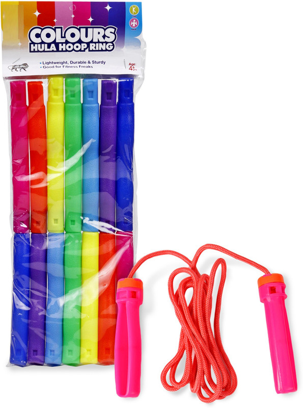 zokato Exercise Skipping Rope & Hula Hoop Ring - Multicolour(Multicolor)