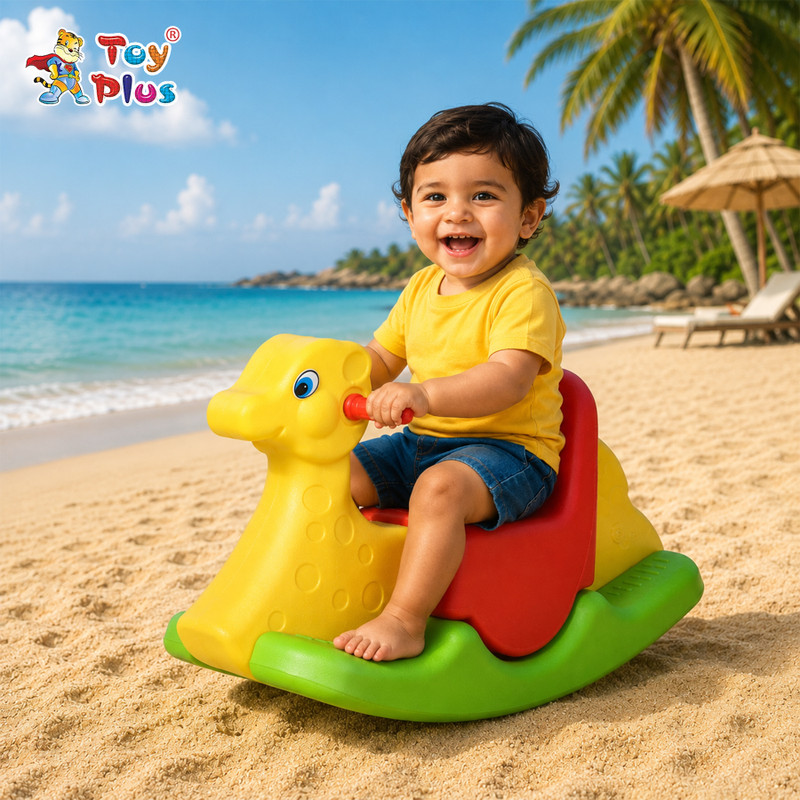 Toy Plus Baby Rocking Ride On Toy for Toddlers Indoor Outdoor Fun(Multicolor)