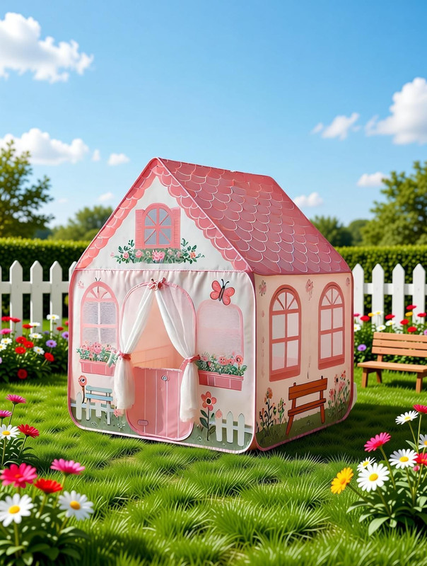 KENIX Jumbo Pink Doraemon Kids Play Tent House(Pink)