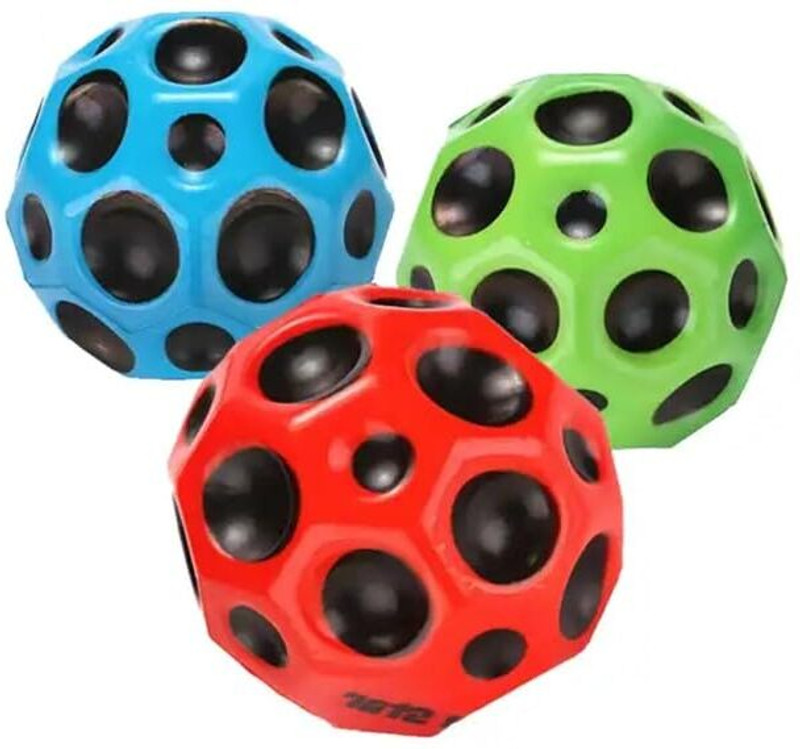SARASI Bouncy Ball For Kids, Anti Stress & High Bounce Ball [Pack-3Pcs]  - 2.9 inch(Random Color)