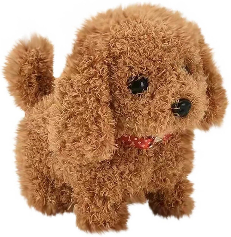 KolorFish Walking Barking Dog Toy with Sound, Realistic Movement Walk & Bark(Brown)