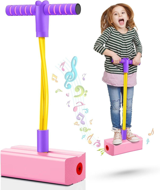ZUNBELLA Pogo Jumper Fun Safe Pogo Stick Durable Foam Bungee Jumping Stick Toy For Kids(Multicolor)