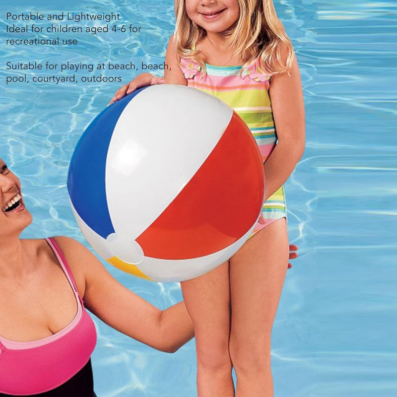 Planet of Toys Inflatable Ball for Pool Party Play & Beach(Multicolor)