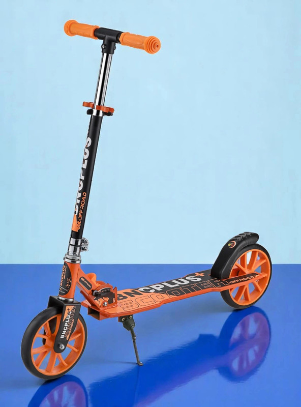 SPEEDFOX kick scooter for adult with smooth brakes ,big 10" wheel with berring adjustable(Orange)