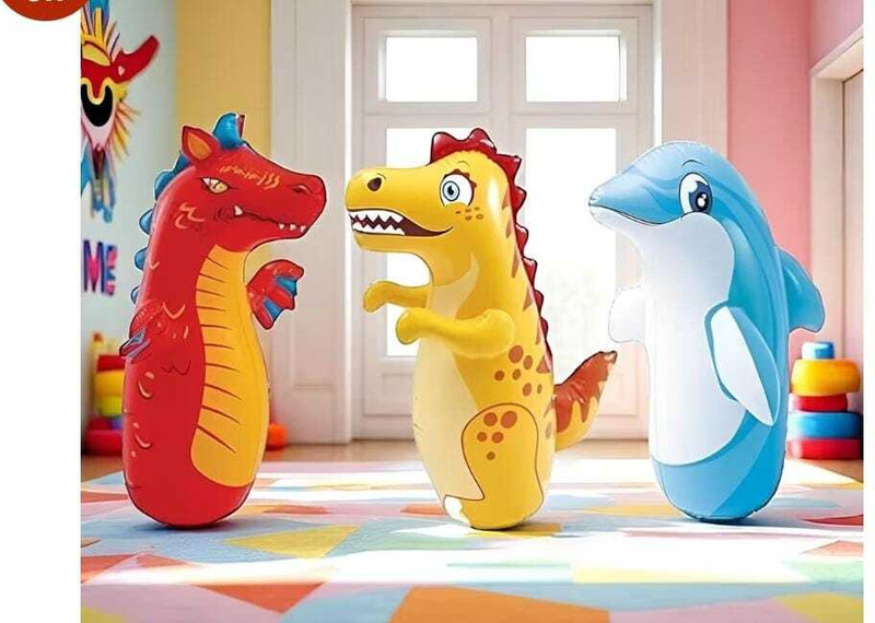 Nagesh Enterprise Inflatable Unique Dragon & Dolphin Set(Multicolor)