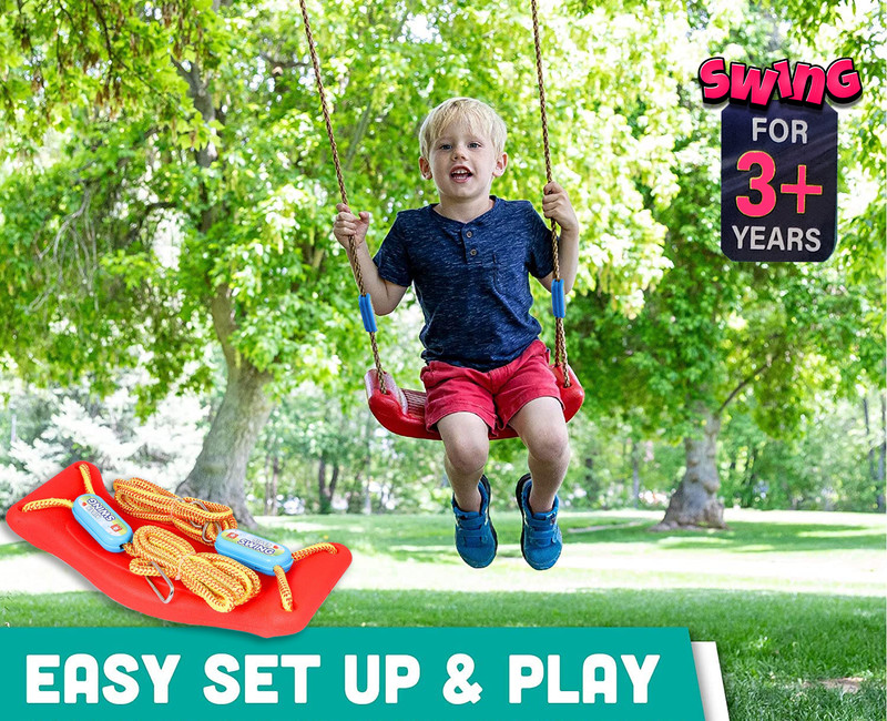 Pseudo Adjustable Rider Swing for Kids, High Weight Support, Swing for Indoor & Outdoor(Multicolor)