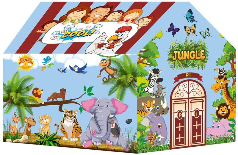 SUMITATENTS Jungle Adventure Kids Play Tent House(Multicolor)