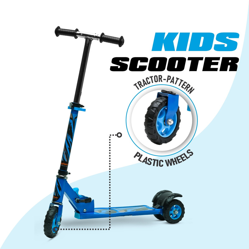 Toysphere PREMIUM KIDS SCOOTER | MULTIPLE LEVEL HEIGHT ADJUSTMENTS(Black)