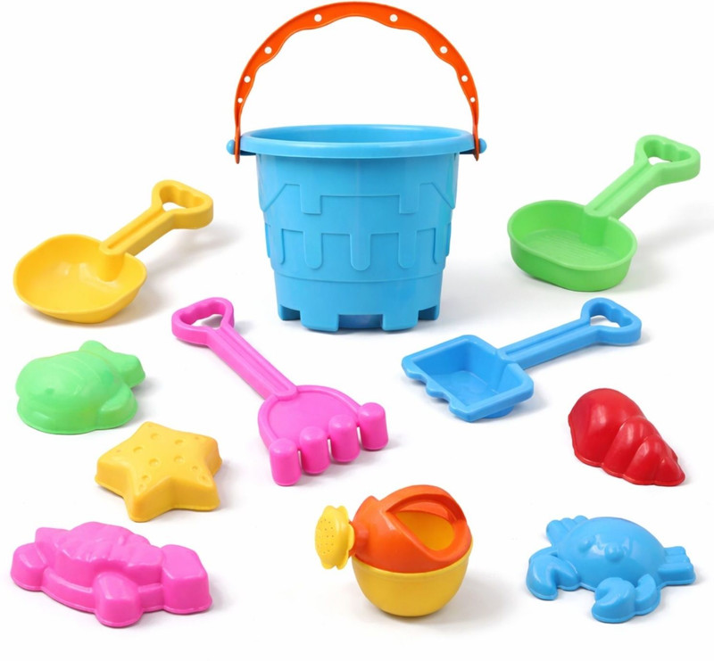 smartrends Beach Toys Set for Kids Sand Beach Toys (12 Pcs, Multicolour)(Multicolor)