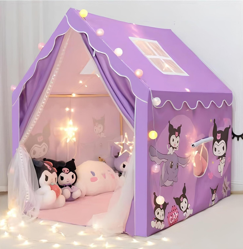 MAYRAENTERPRISE Cutie Purple Cats tent house(Purple)