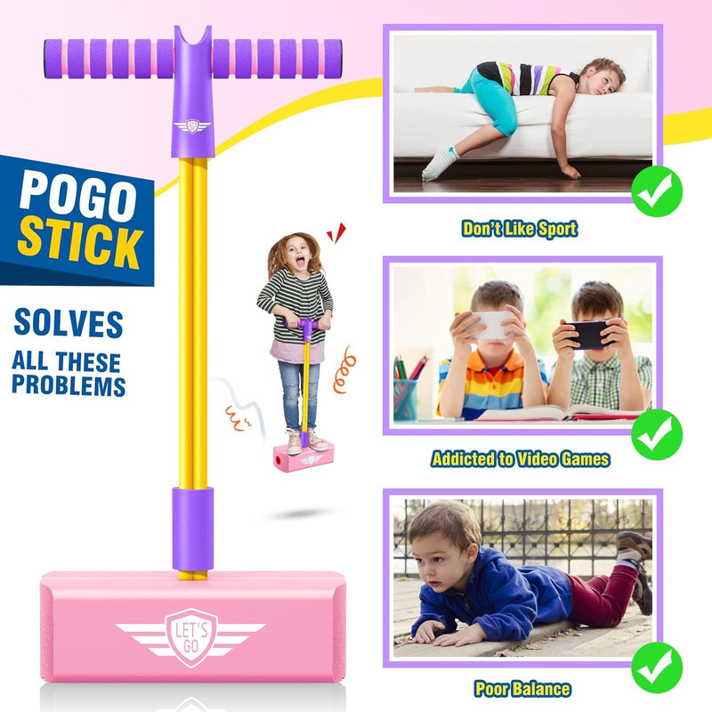 DEVKUVAR Foam Pogo Jumper 125 Ball Hopper