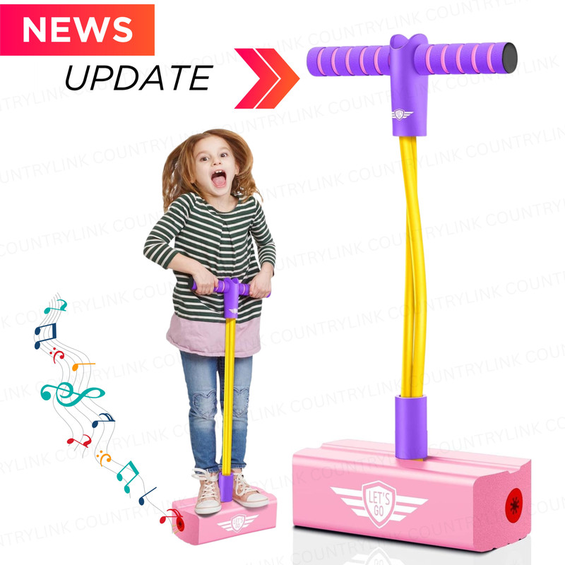CountryLink Jumpins Kids Pogo Stick Foam Base Balance Trainer Safe Indoor Outdoor Toy(Multicolor)