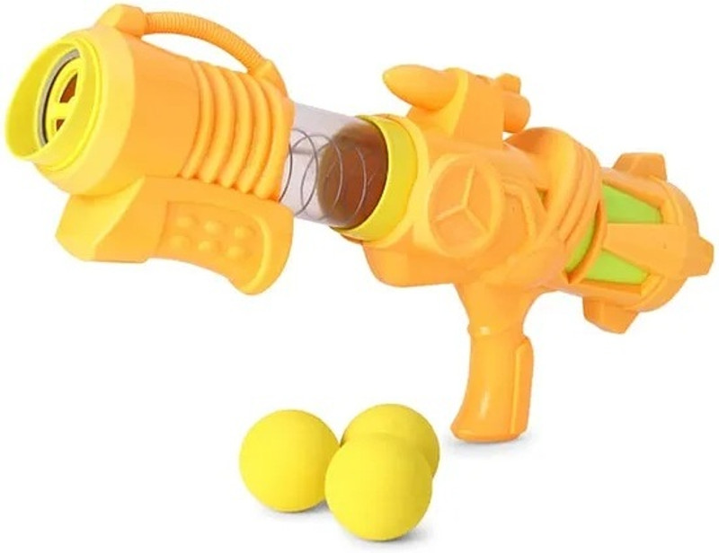 Mamma Mia Toys Mamma Mia Hyper Ball Shooter Jump Pump & Shoot Gun(Orange)