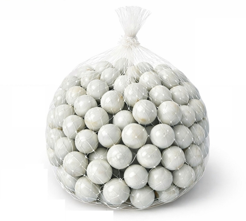 PMW 90 Pc Glass Marble Kanche Toy and Marble Glass Goli for Decoration Playing Game(White)