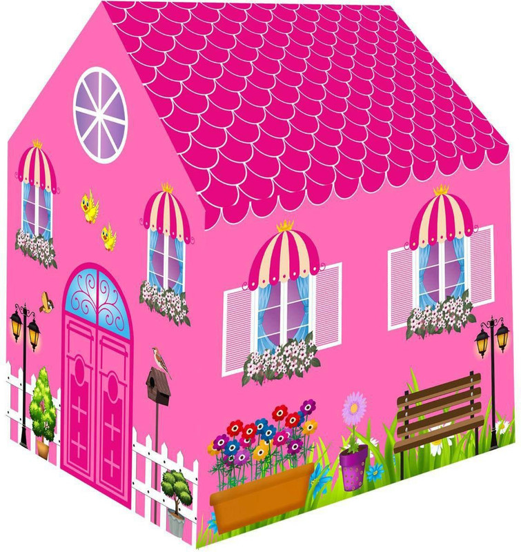 TOOBIL Jumbo Size Extremely Light Weight Water Proof Play Tent Girls and Boys Pink(Pink)