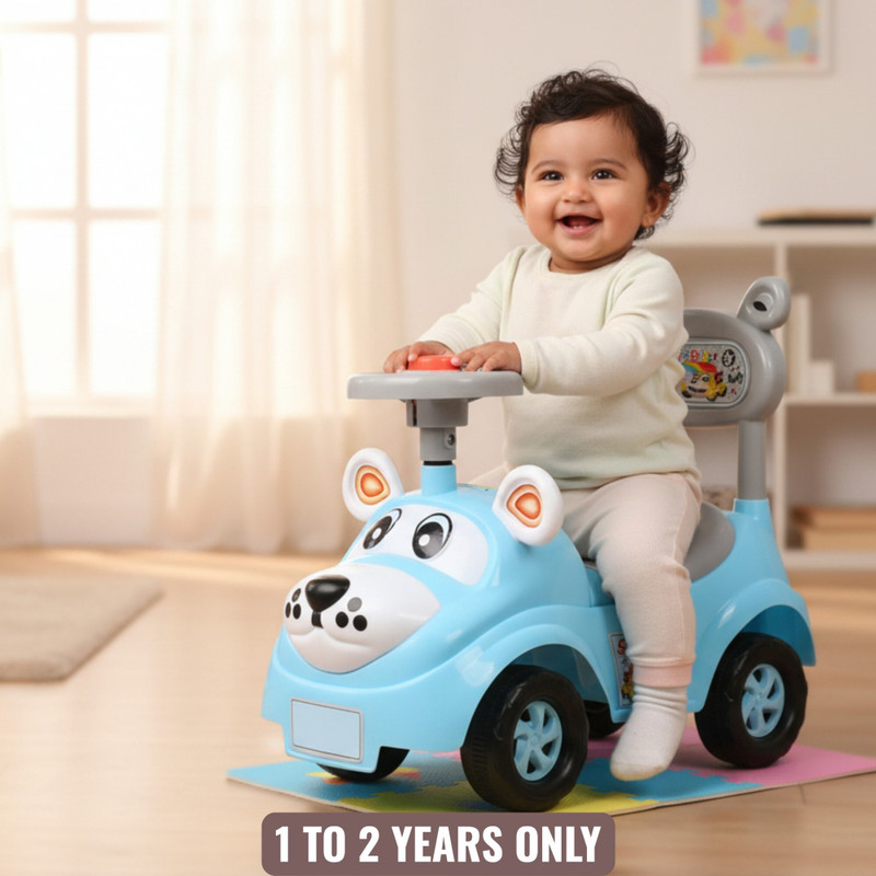 VARAA G KIDS SCOOTER WITH LIGHT AND MUSIC, MADE IN INDIA, FOR ONLY 1-2 YEAR KIDS(Blue, Black, Grey)