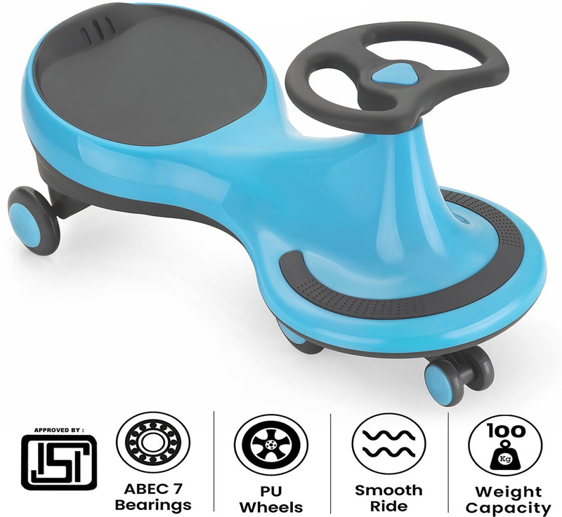 Pandaoriginals PLASMA Non electric Magic Car Car Non Battery Operated Ride On(Black, Blue)