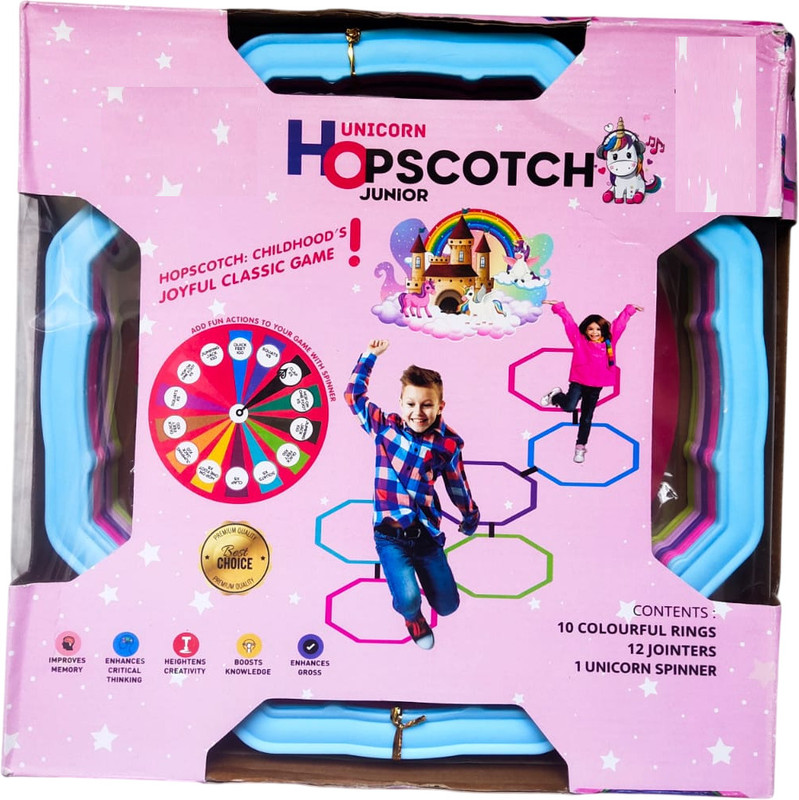 Zest4u New Unicorn Theme Hopscotch Game for Kids(Multicolor)