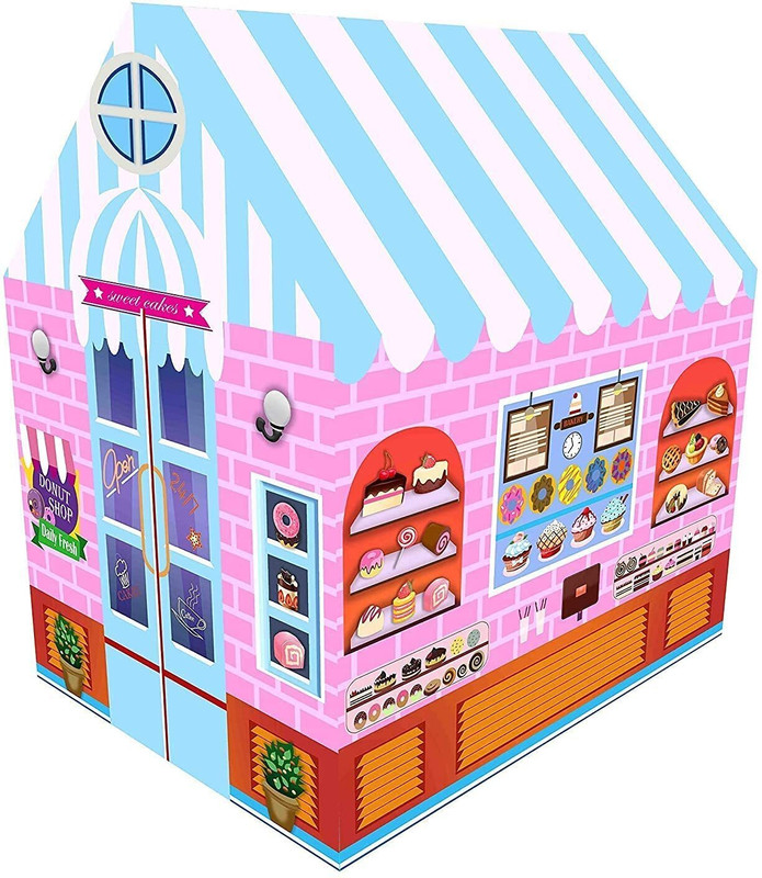 BHVMEY Candy House Tent Jumbo Light Weight, Waterproof Kids Play Tent House(Blue)