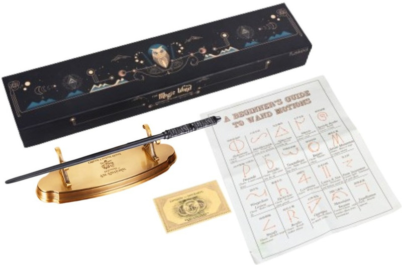Fusked Harry Potter Wand Magic Wands with Premium Wand Stand Gifts Toys Cosplay Combo(Brown)
