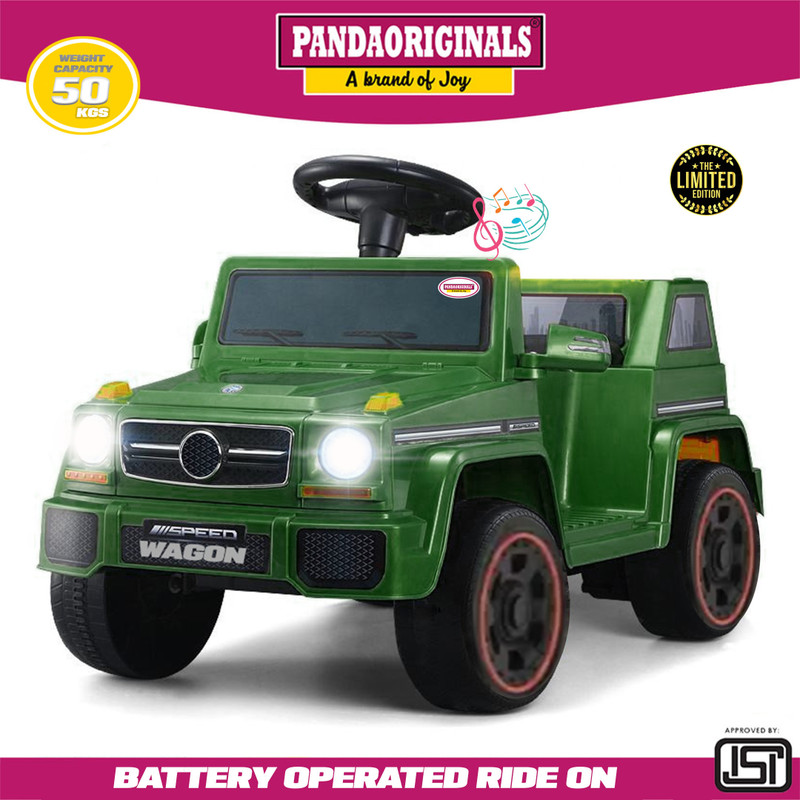 Pandaoriginals S- Wagon EV , with music player , weight cap : 50 kgs, heaviest battery(Green)