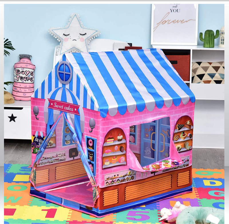 Nutriverse Colorfull Indoor and Outdoor Kids Girls Boy Play Tent House_(D9)(Pink)