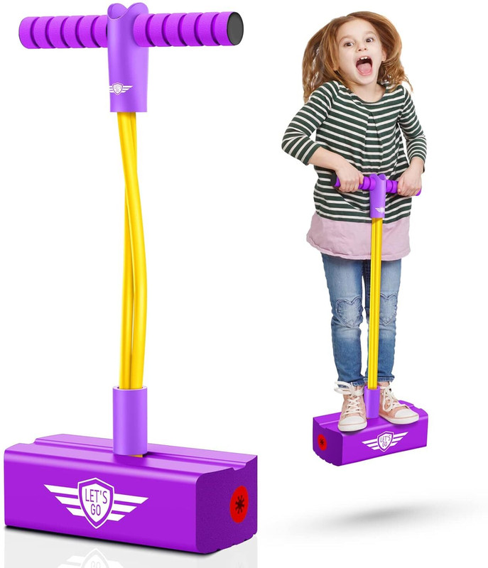 DARDRIS Foam Pogo Jumper for Kids- Safe & Fun Jumping Stick with Squeaky Sounds(Multicolor)