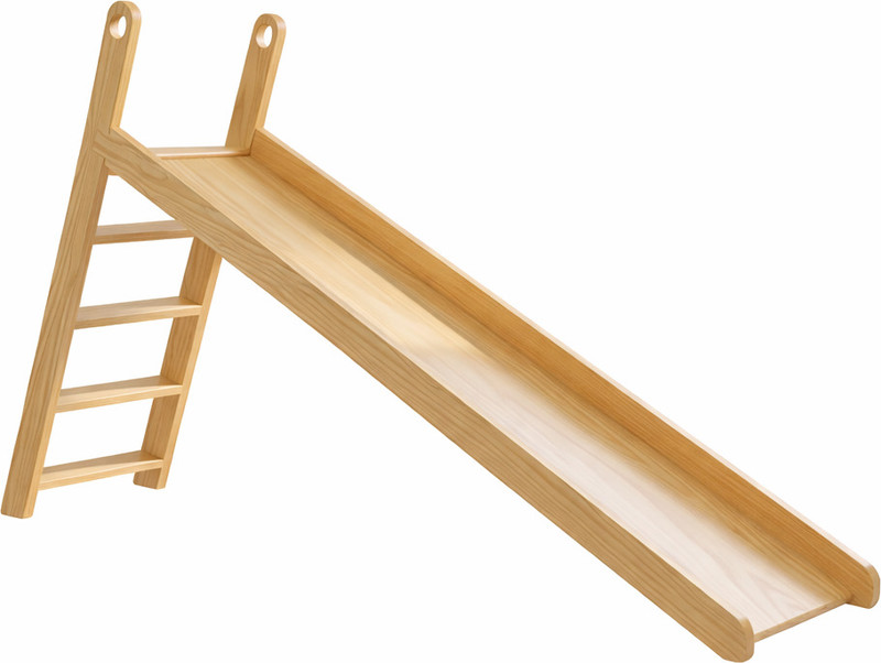 kidsstudio Forest Fun My First Slide for Kids | Wooden Indoor Toddler Slide with Ladder(Brown)