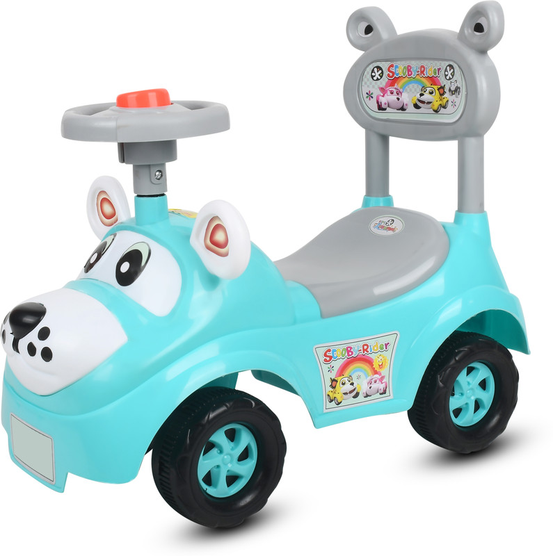 VARAA G BEST KIDS TRICYCLE CAR WITH LIGHT AND MUSIC, UNDER SEAT STORAGE WITH BACK REST FOR 1 & 2 YEAR KIDS ONLY Tricycle(Blue, Grey, Black)