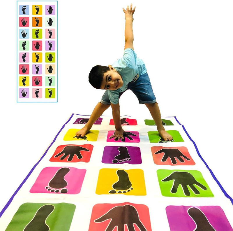 KG IMPORT Kids Hopscotch Color Block Number Play Mat Indoor Outdoor Jump Game Activity Mat(Multicolor)