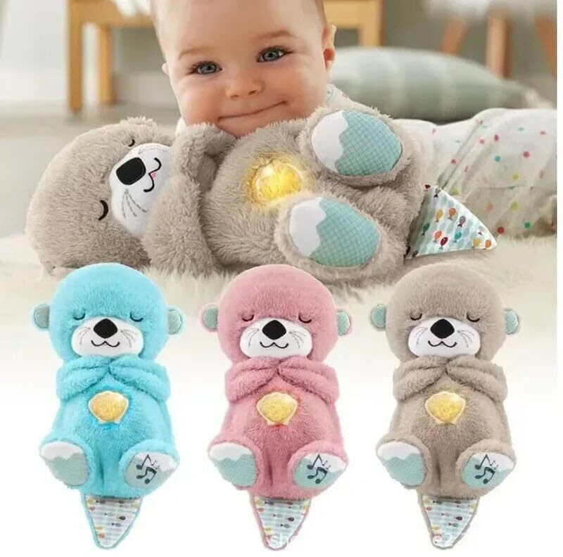 Wengonvila Breathing Motion Infant Toys for Newborns, Soft Breathing Stitch Teddy Bear(Multicolor)