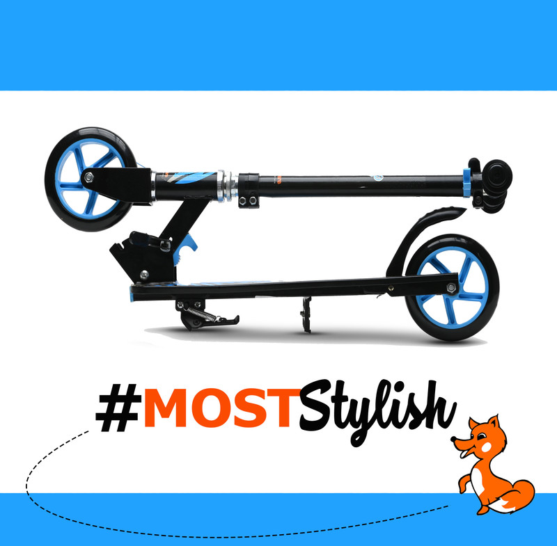 Miss & Chief Foldable & Height Adjustable Handle Scooter for 5 to 10 Years | 50 KG CAPACITY(Orange)