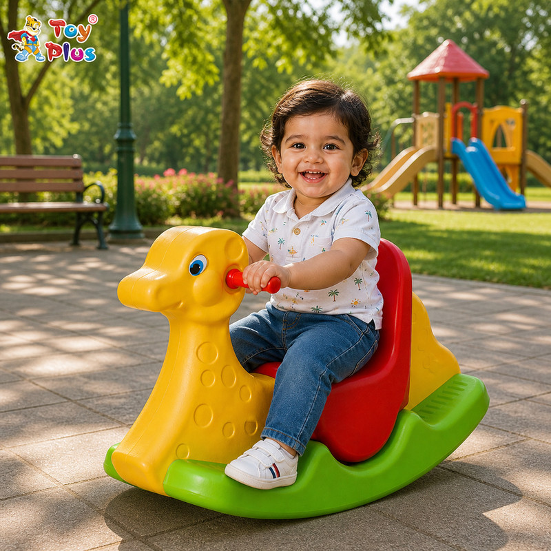Toy Plus Kids Rocking Ride Toy with Ergonomic Seat & Strong Support(Multicolor)