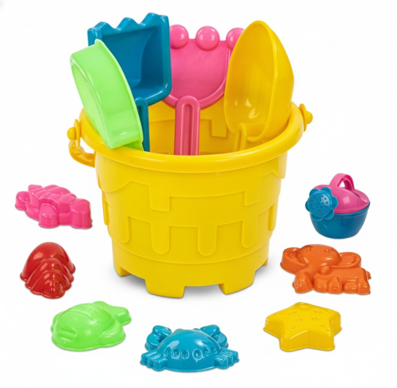 smartrends Beach Sand Toy Set for Kids| Outdoor Summer Playset for Beach(Yellow)