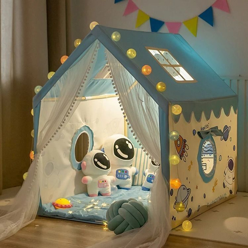 SHREE KRISHNA FAHION blue city tent house for kids 3 year to 10 year(Multicolor)
