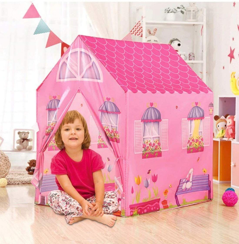 Kalptarucreation Little Dreamers Hut tant house for girls ang boys(Pink)