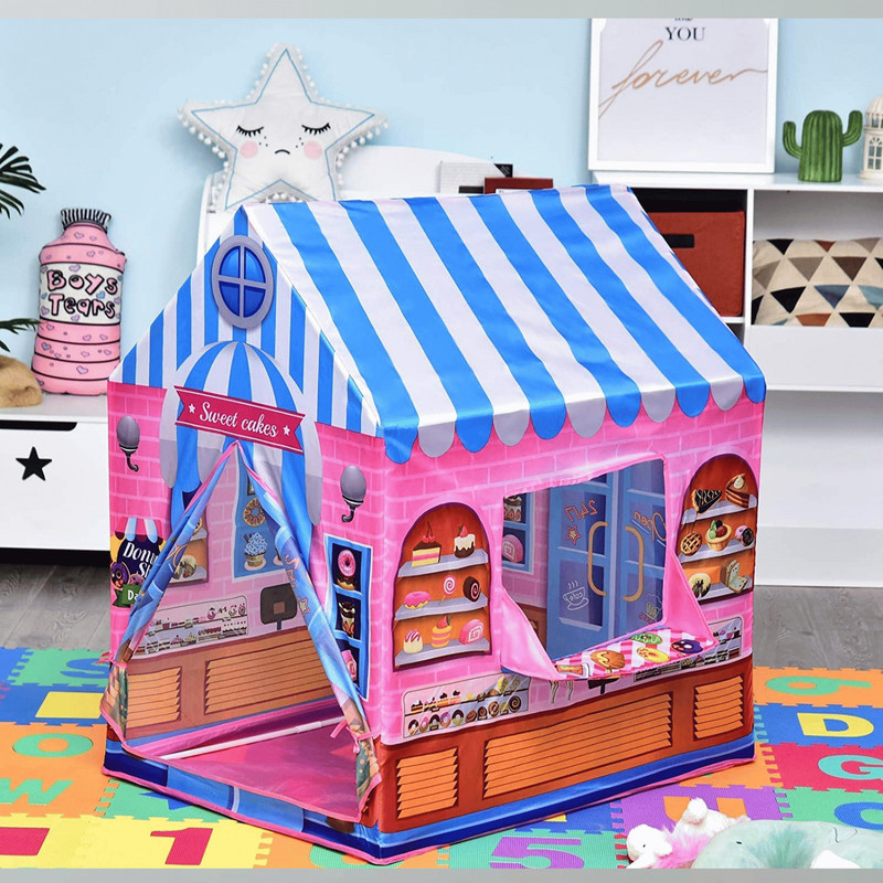 Mintorsi Jumbo Size Tent House for Kids 10 Years Old Girls & Boys Toy Play House_(F54)(Pink)