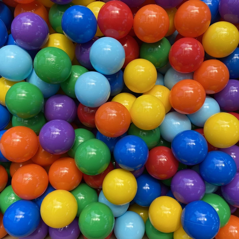 PLAYSPHERE Plastic Balls for Kids 8CM (24 Pcs), Soft & Non-Toxic Plastic Ball Pool Balls(Multicolor)
