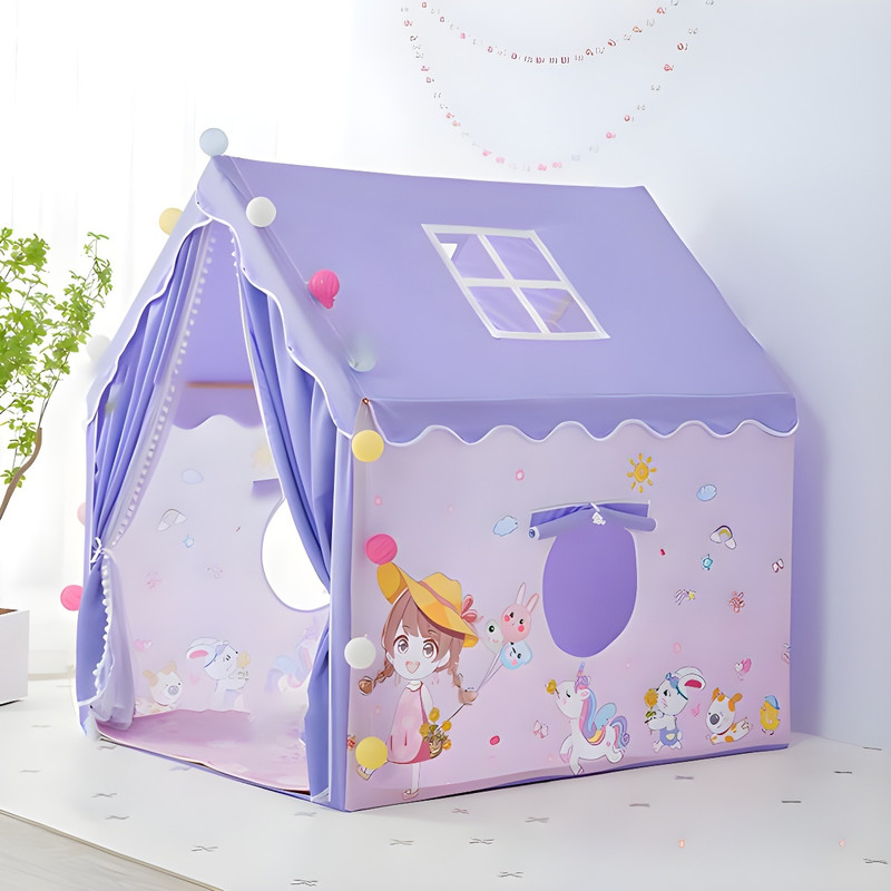 RADHE ENTERPRISE play Tent House For 3-13 Years Old Kids(Purple)