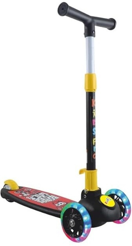 KIDS FIRST STEP Kick Scooter | Adjustable Height | Multicolour LED Wheels | Scooty For Kids(Pink)