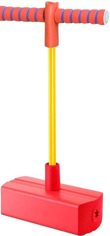 Shopeleven Foam Pogo Jumper for Kids -Safe and Fun Bouncing Toy for Indoor and Outdoor Play(Red, Yellow)