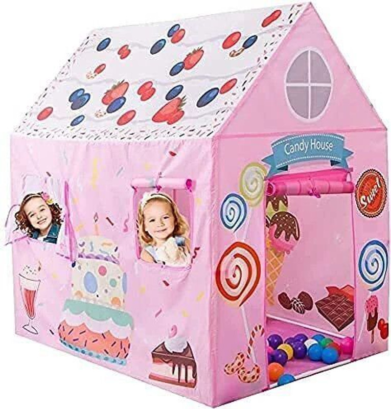 KENIX New outdoor 95-Tent House For 3-13 Years Old Kids_PK22(Multicolor, Pink, Red)
