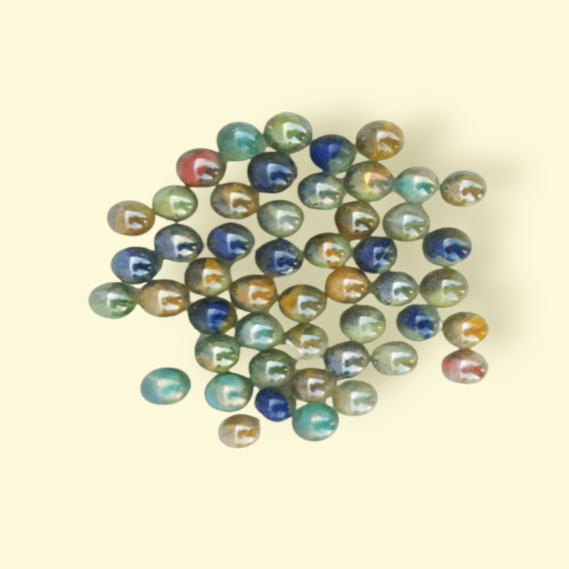DsIndustry 40 Pcs Kanche Multicolor Glass Marble Ball Glass Ball 40 Pieces(Multicolor)