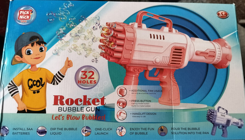 kd tinytots Rocket bubble gun(Multicolor)
