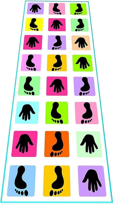 Kids Mandi Hopscotch Jumbo Play mat Game (40" x 108") - Hopscotch an Unique Balancing Game(Multicolor)